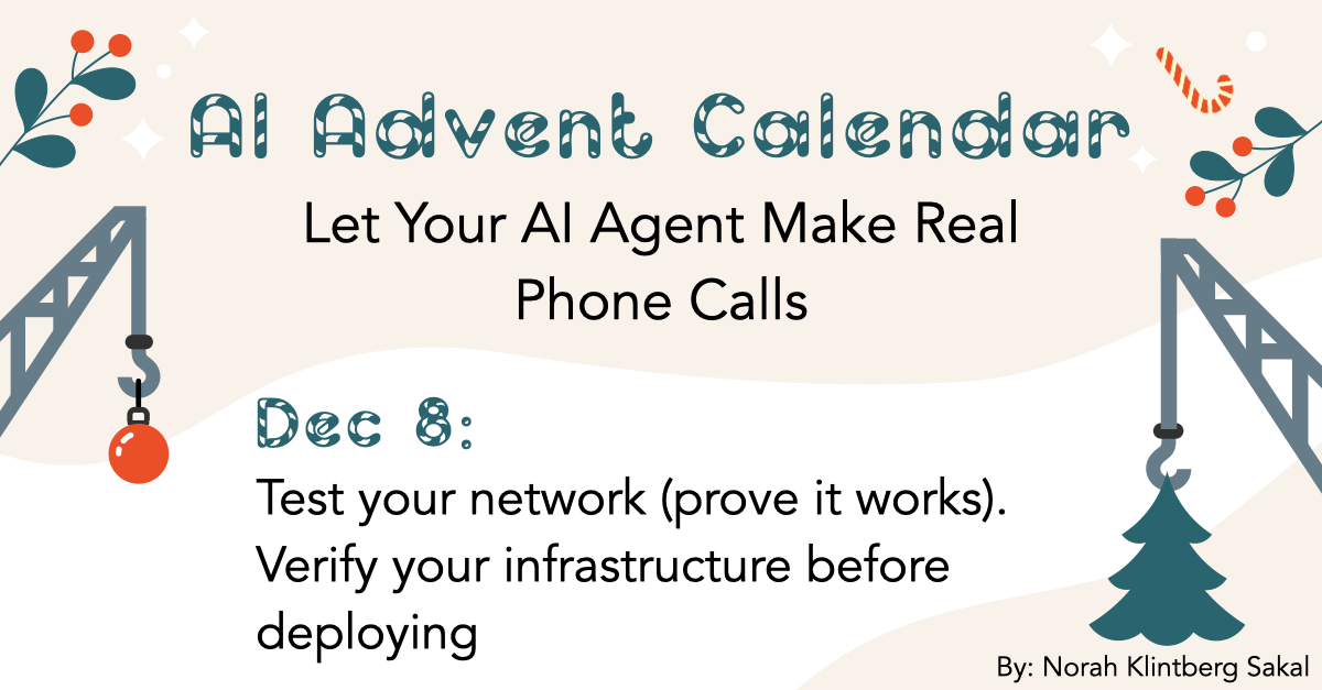 Test your network (prove it works)